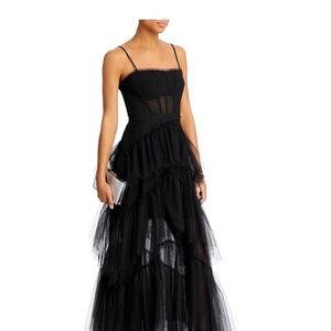 BCBGMaxAzria Tulle Corset Essential Gown